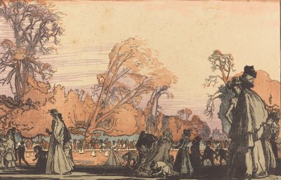 Dammen i Tuilerierne, 1898. af Auguste Lepere