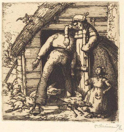 The Poulterer, Vendée af Auguste Lepere