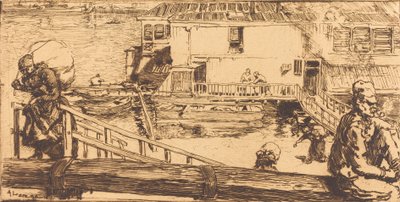 Vaskehuset Vaskehuset, 1891. af Auguste Lepere