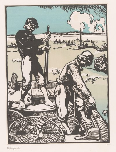 Twee skruer Rejefiskere af Auguste Lepere