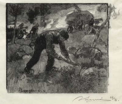 Lynggravere af Auguste Louis Lepère