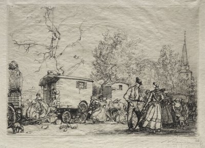 På messen St. Jean de Mont af Auguste Louis Lepère
