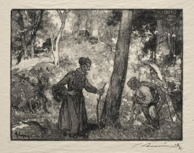 På Bernard Rock af Auguste Louis Lepère