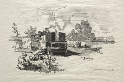 Boligbåd af Auguste Louis Lepère