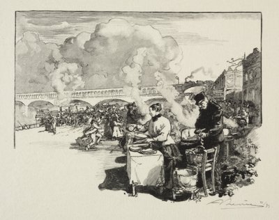Landingsplads for omnibusbåde af Auguste Louis Lepère