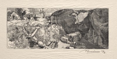 Sandstensbruddet af Auguste Louis Lepère
