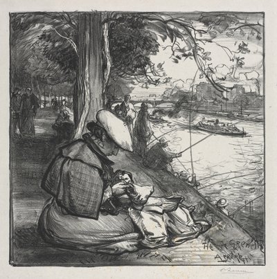 Grenelle Island af Auguste Louis Lepère