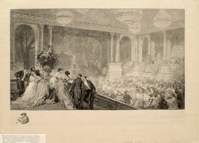 Fest i Tuilerierne for udstillingen i 1867 af Auguste Louis Lepère