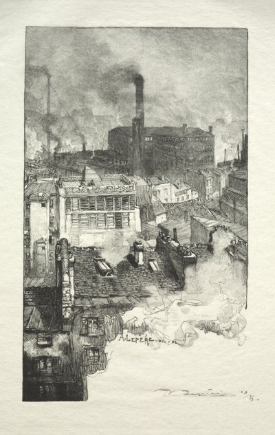 Gobelins distrikt af Auguste Louis Lepère
