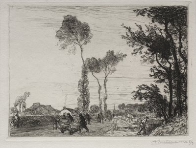 Retur fra St. Jean-de-Mont Market af Auguste Louis Lepère