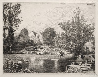 Den gamle gangbro af Auguste Louis Lepère