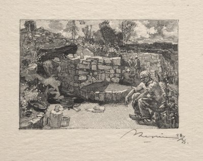 En stenbrudslodge af Auguste Louis Lepère