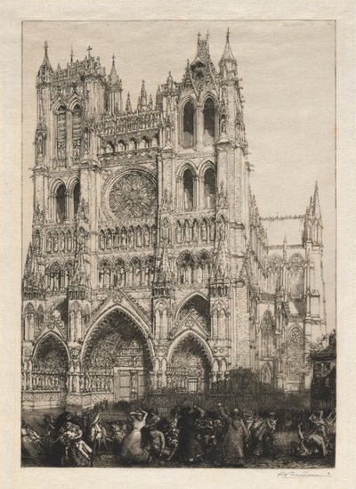Amiens-katedralen, inventardag af Auguste Louis Lepère