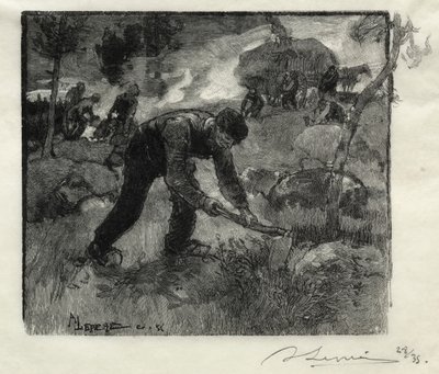 Lynggravere af Auguste Louis Lepère