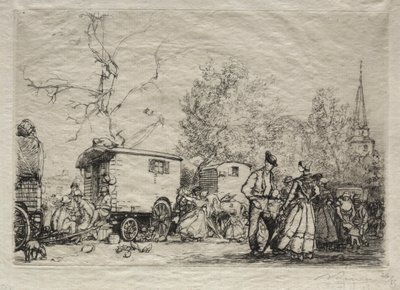 På messen St. Jean de Mont af Auguste Louis Lepère