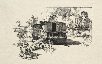 Boligbåd. af Auguste Louis Lepère