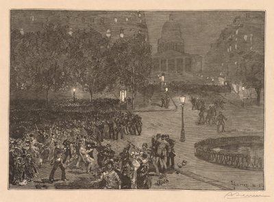 Bois du Monde: Urolighederne i Latinerkvarteret af Auguste Louis Lepère
