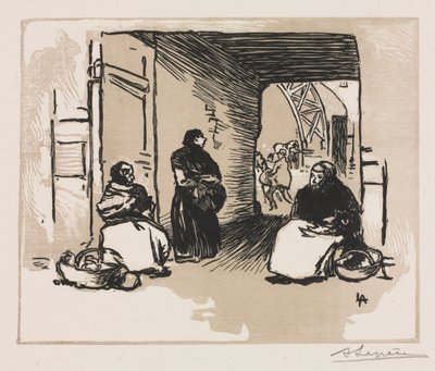 Brødsælgere, 1889. af Auguste Louis Lepère