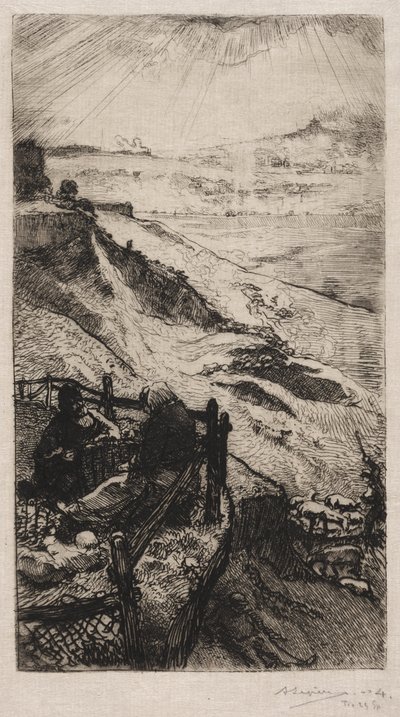 Amerikanske karrierer nær Paris af Auguste Louis Lepère