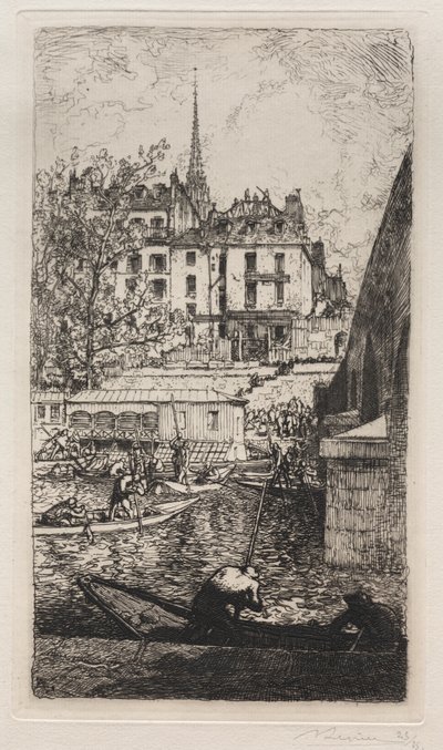 Nedrivning af huset Sabra af Auguste Louis Lepère
