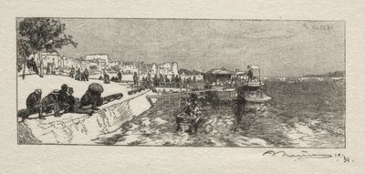 Mole ved Bercy af Auguste Louis Lepère