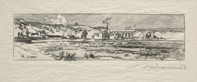 Issy les Moulineaux dam. af Auguste Louis Lepère