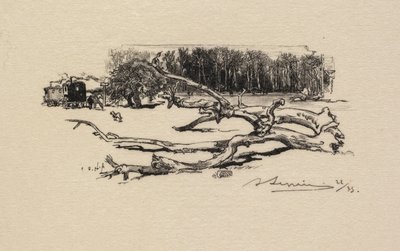 Fontainebleau Forest: Crossroads of the Thorn The Forest of Fontainebleau: Crossroads of the Thorn, 1890. af Auguste Louis Lepère
