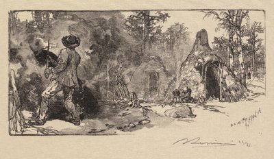 Fontainebleau Skov: Kulmænd af Auguste Louis Lepère