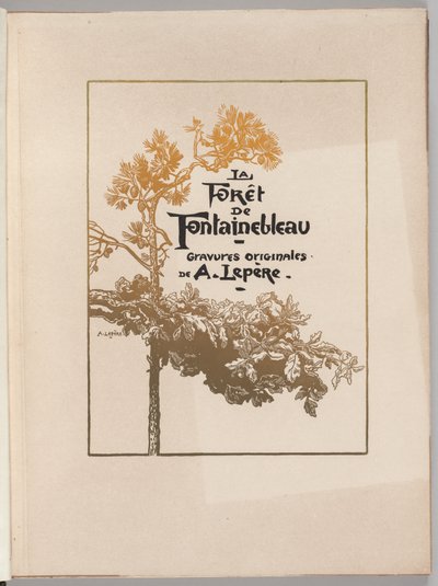Fontainebleau Skov: Dækning af Auguste Louis Lepère