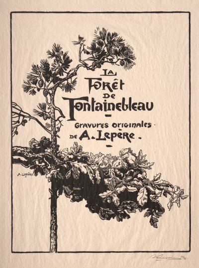 Fontainebleau: Frontispice
 af Auguste Louis Lepère