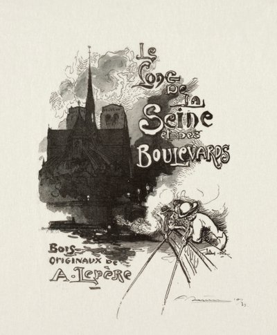 Frontispice: Langs Seinen og boulevarderne af Auguste Louis Lepère
