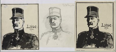 General Leman, 1914. af Auguste Louis Lepère