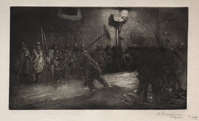Call of the Night Sweepers af Auguste Louis Lepère