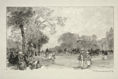 Avenue des Champs-Elysees af Auguste Louis Lepère