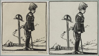 Kejser af Østrig, 1914. af Auguste Louis Lepère