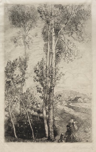 La Petite Mare, 1908. af Auguste Louis Lepère