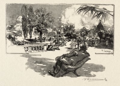 Den liberale kunsts terrasse af Auguste Louis Lepère