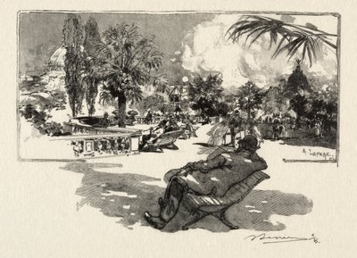 Den Liberale Kunsts Terrasse. af Auguste Louis Lepère