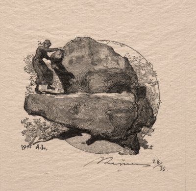 Den rystende sten. af Auguste Louis Lepère
