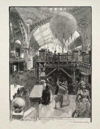 Palace of Liberal Arts, interiør. af Auguste Louis Lepère