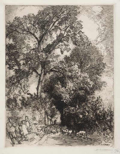 Flokkens tilbagevenden, Crèvecoeur af Auguste Louis Lepère