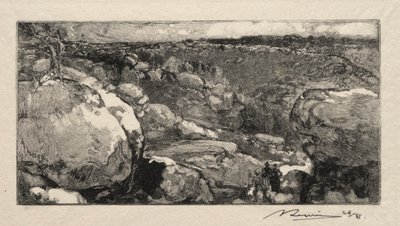 Long-Rocher cirkus af Auguste Louis Lepère