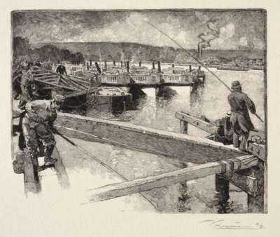 Omnibus garagen af Auguste Louis Lepère