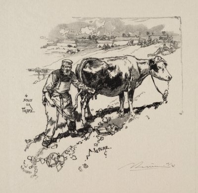 Mælkehandleren. af Auguste Louis Lepère