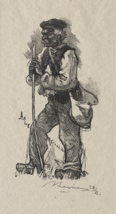 Slangetageren, 1889. af Auguste Louis Lepère