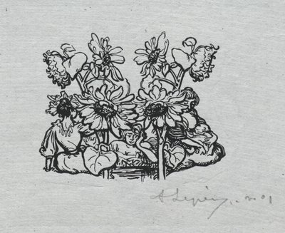Paris-almanak, 1897: Halestykke, sommer, 1897. af Auguste Louis Lepère