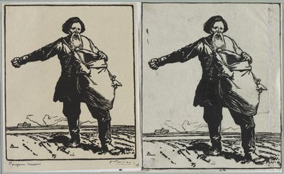 russisk bonde af Auguste Louis Lepère