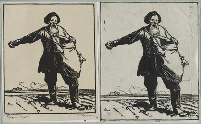 Russisk bonde, 1914. af Auguste Louis Lepère