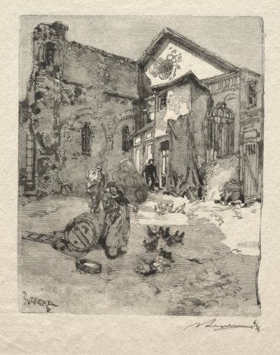 St. Julian den Fattige: Portalen af Auguste Louis Lepère