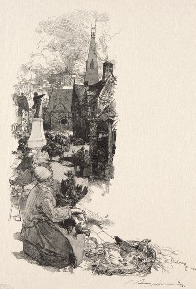 Statue af en stor mand af Auguste Louis Lepère